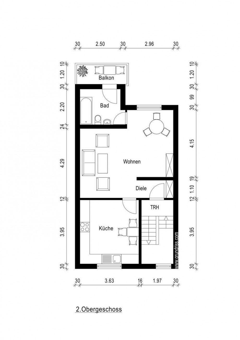 Grundriss 2 Etage Mehrfamilienhaus Neuss