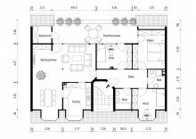 Grundriss Exklusive Wohnung mit 118 qm Wohnfl�che