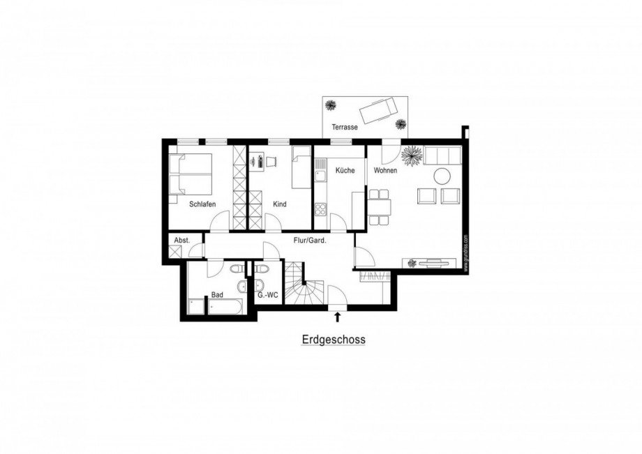 Grundriss Erdgeschoss Erdgeschosswohnung K�ln
