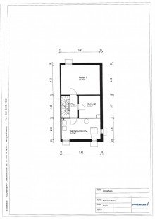 Grundriss Keller Energiesparen in moderner Doppelhaush�lfte