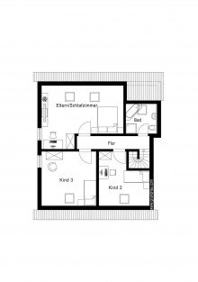 Grundriss obere Etage Helle, moderne Maisonettewohnung mit viel Platz