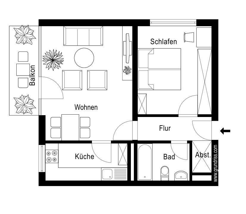 Grundriss Etagenwohnung Neuss