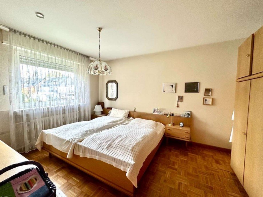 Schlafzimmer mit Parkettboden Reihenhaus Neuss