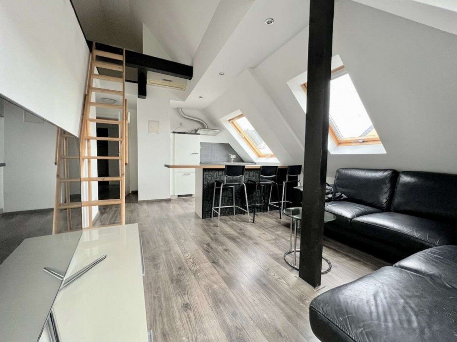 Wohnzimmer Dachgeschosswohnung Viersen