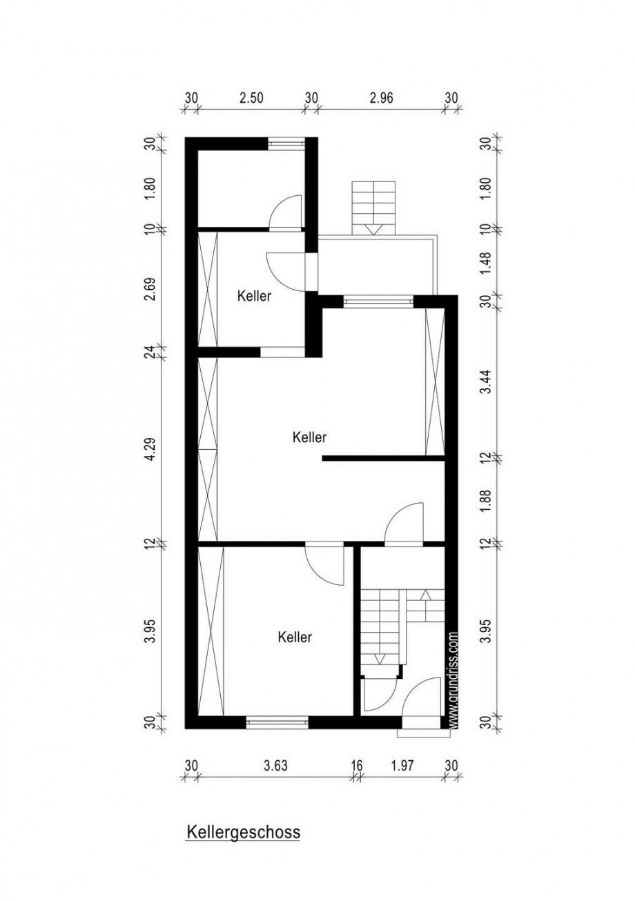 Grundriss Keller Mehrfamilienhaus Neuss