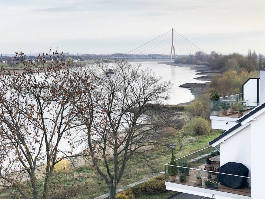 Aussicht Terrasse Etagenwohnung Neuss