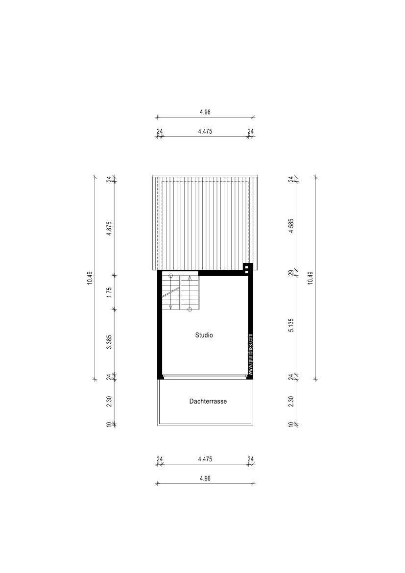 Grundriss Dachgeschoss Reihenhaus Neuss