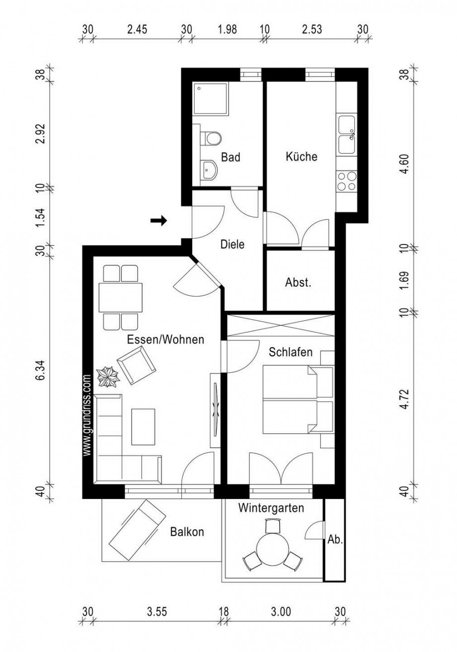 Grundriss Etagenwohnung Dormagen