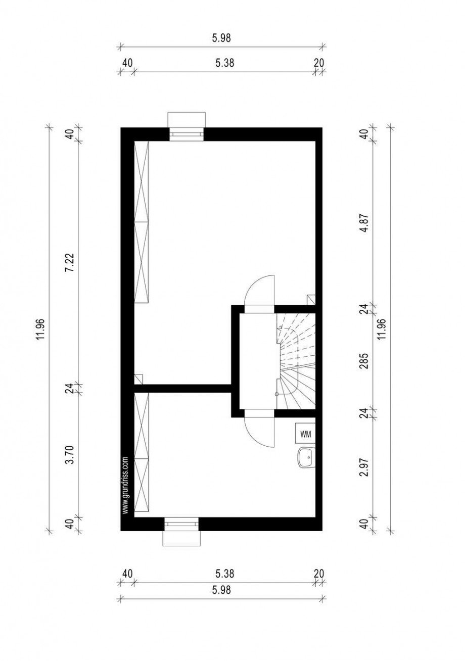 Grundriss Keller Doppelhaush�lfte Meerbusch