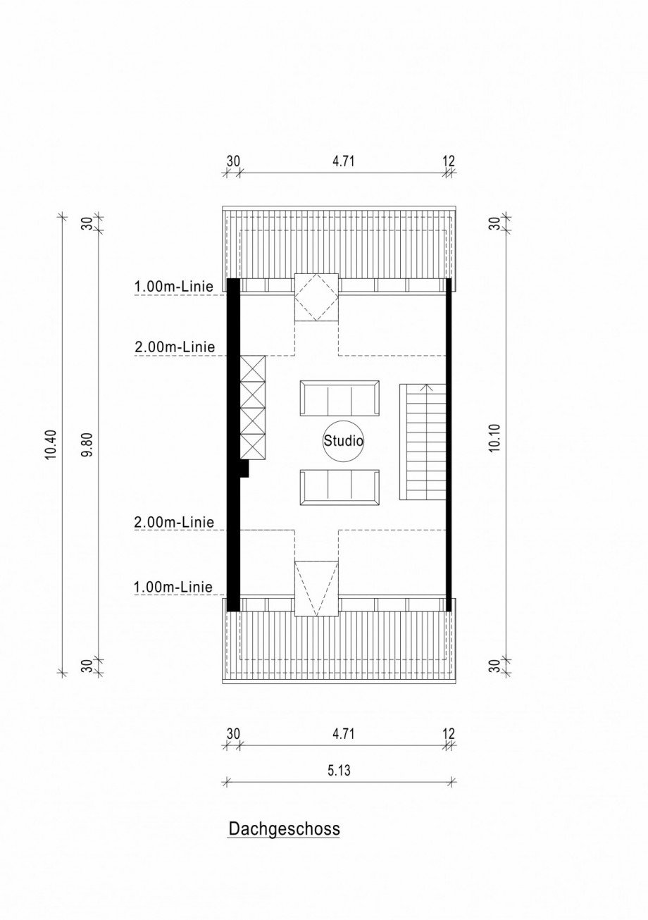Grundriss Dachgeschoss Reihenhaus Neuss