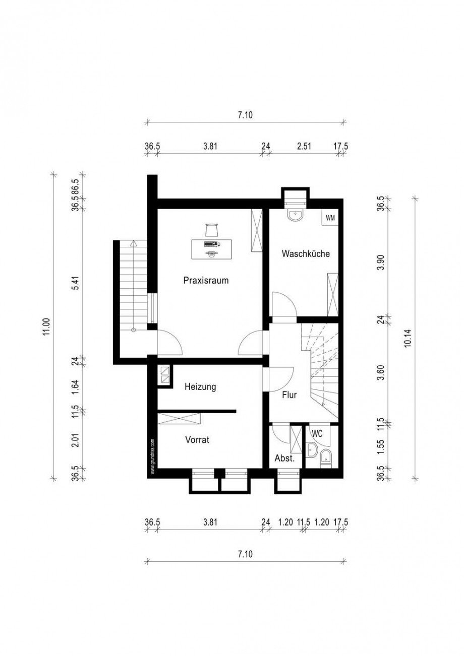 Grundriss Keller Reihenendhaus Kaarst