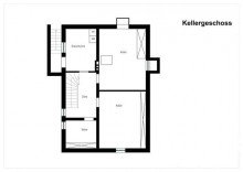 Grundriss Freistehendes Einfamilienhaus mit gro�em Garten und Baugrundst�ck