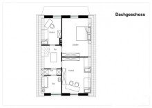 Grundriss Freistehendes Einfamilienhaus mit gro�em Garten und Baugrundst�ck