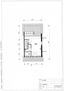 Grundriss Dachgeschoss Energiesparen in moderner Doppelhaush�lfte