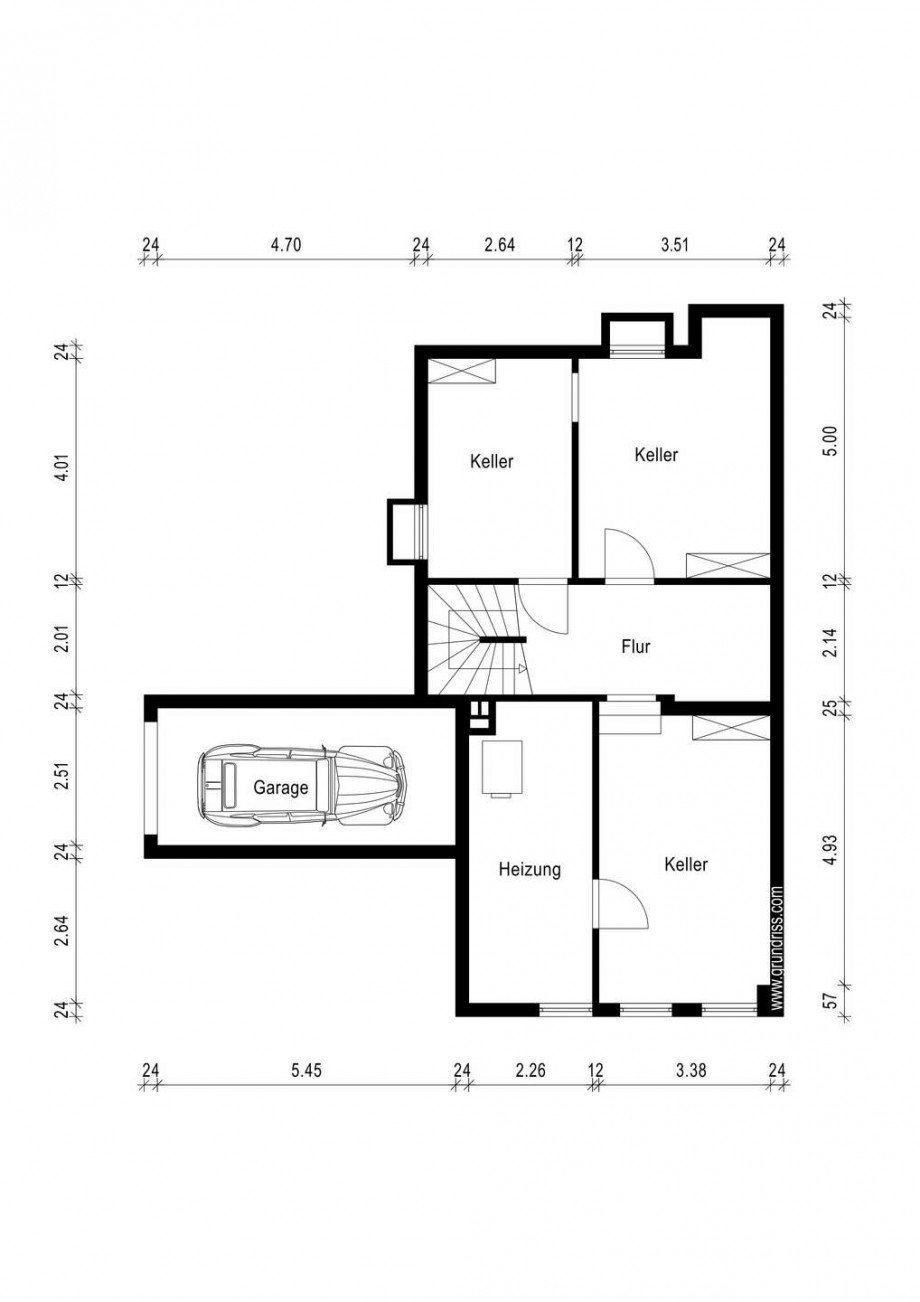 Grundriss Keller Reihenendhaus Neuss