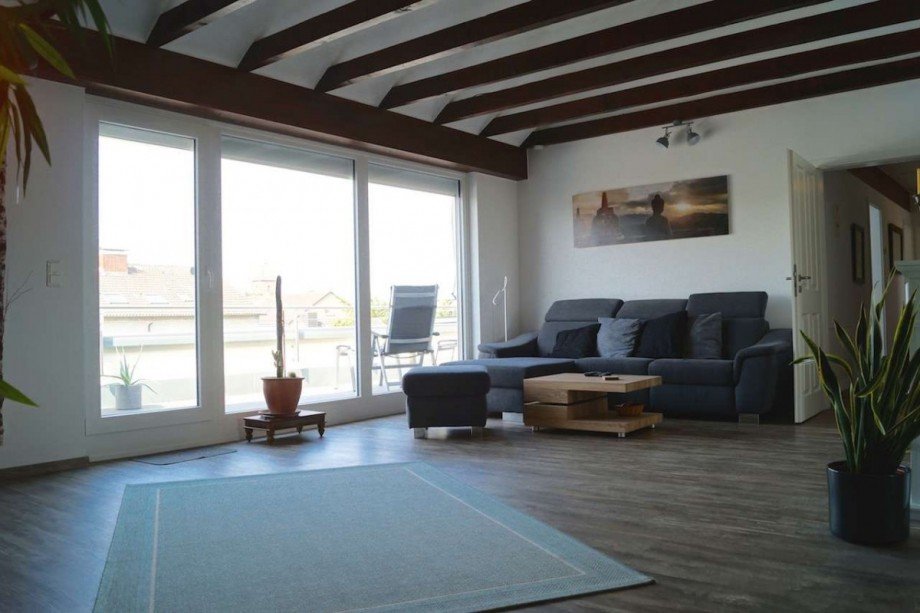 Wohnzimmer Dachgeschosswohnung Dormagen