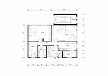Grundriss Erdgeschoss Freistehendes Einfamilienhaus mit viel Platz