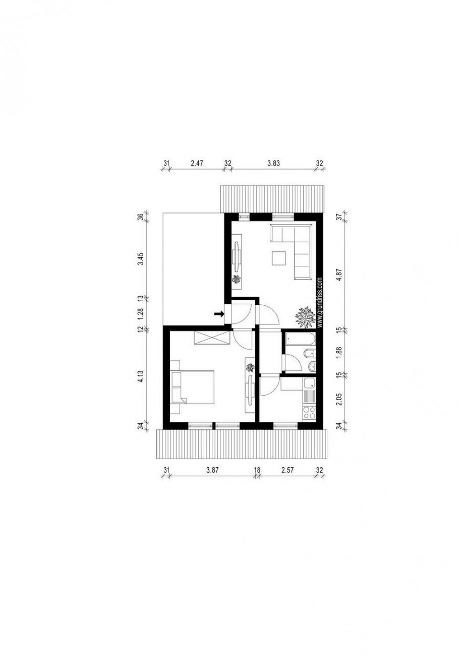 Grundriss Dachgeschosswohnung Neuss
