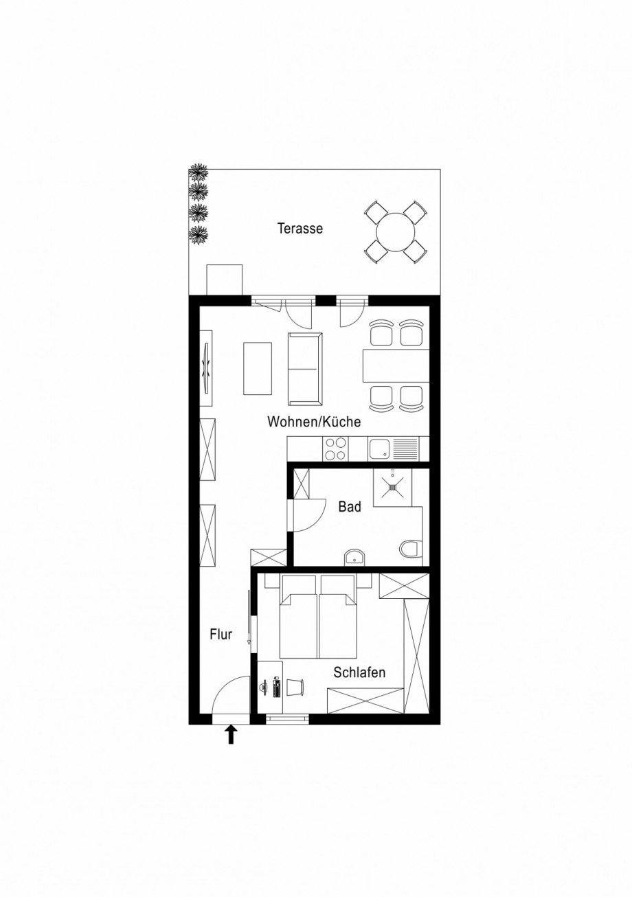 Grundriss Erdgeschosswohnung Neuss