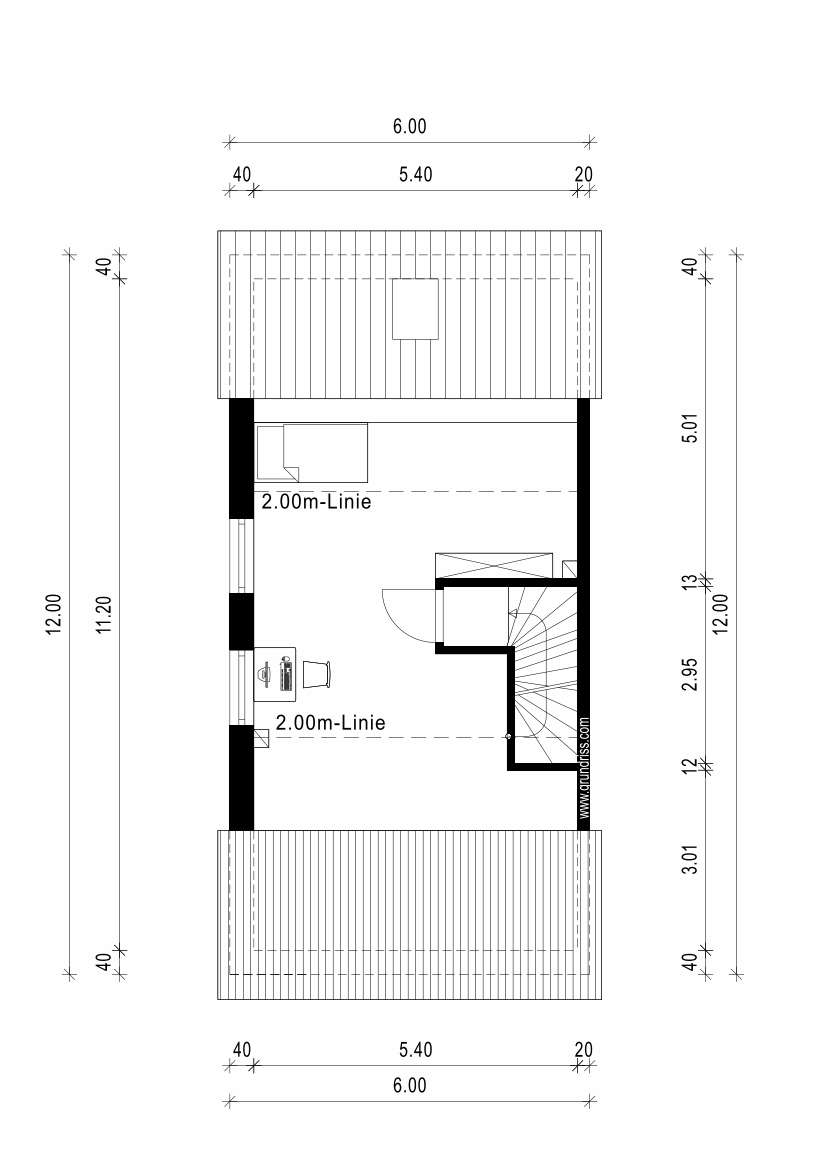 Grundriss Dachgeschoss Doppelhaush�lfte Meerbusch