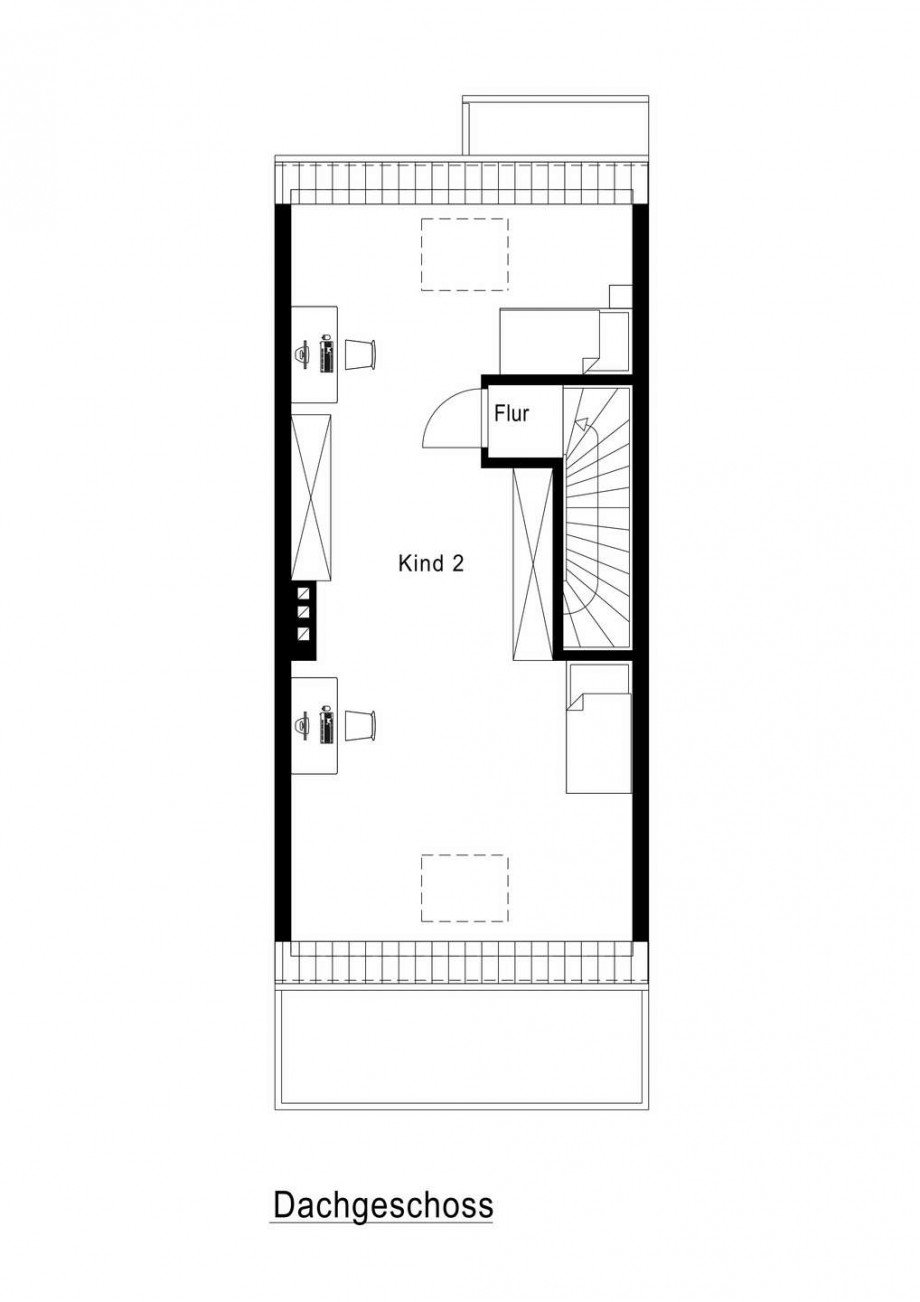 Grundriss Dachgeschoss Reihenhaus Neuss