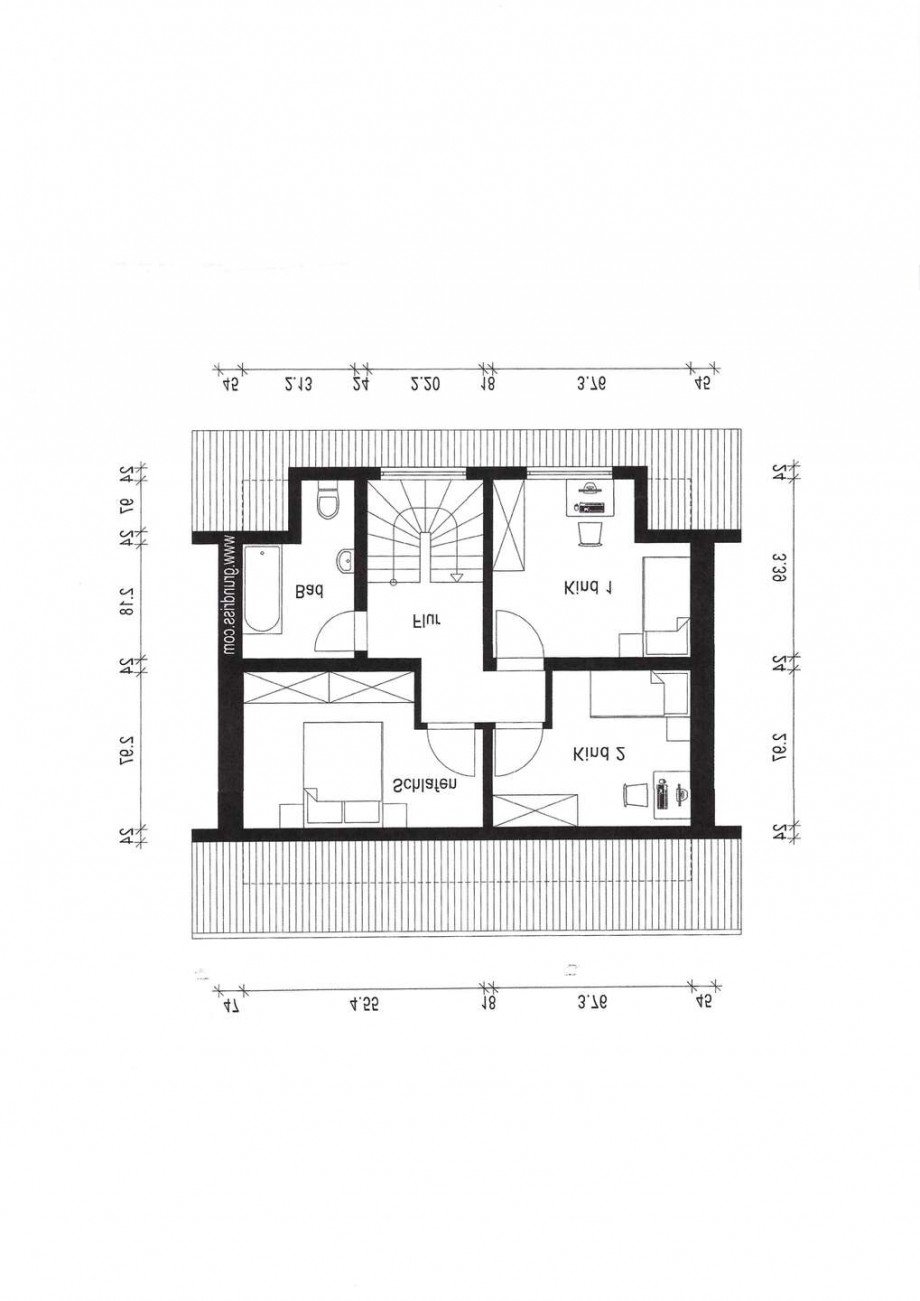 Grundriss Dachgeschoss Mehrfamilienhaus Neuss