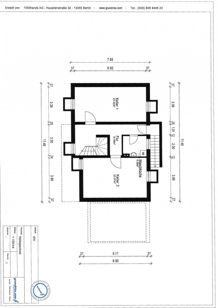 Grundriss Keller Zweifamilienhaus Rommerskirchen