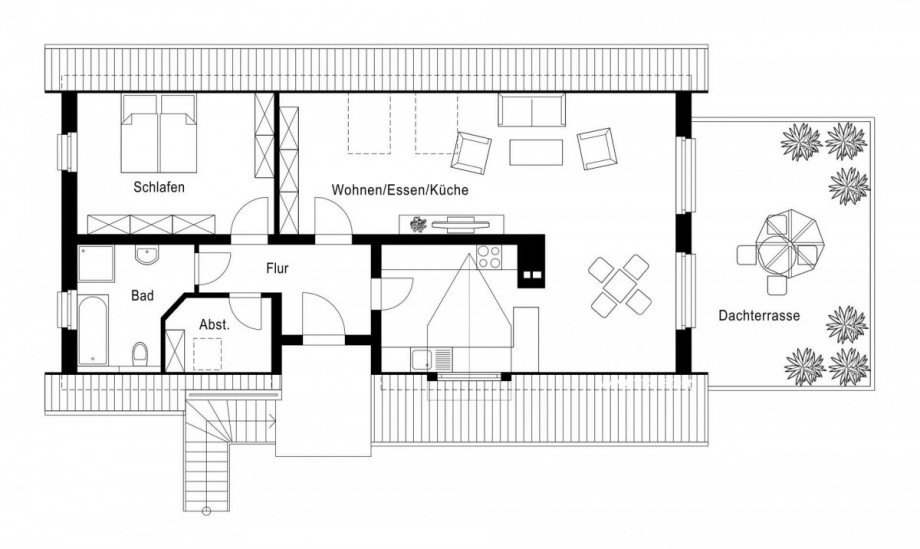 Grundriss obere Etage Zweifamilienhaus Kaarst