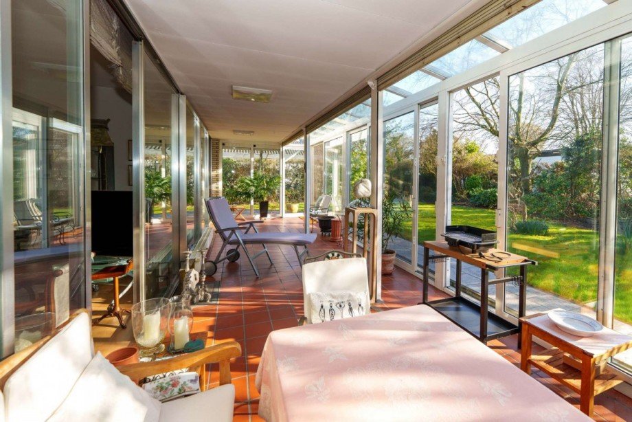 Terrassenbereich Bungalow Neuss