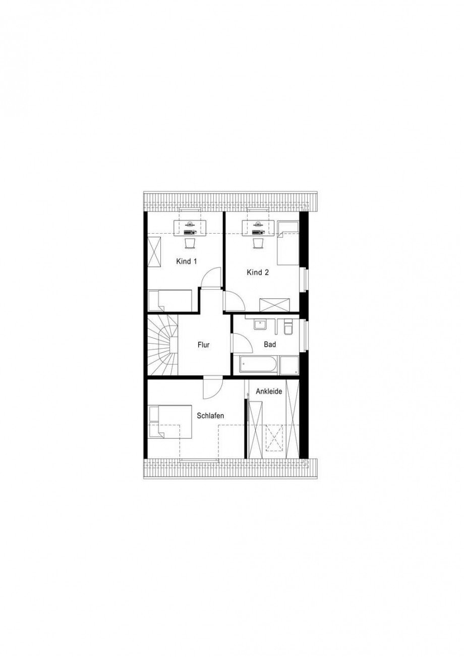 Grundriss 1 Etage Doppelhaush�lfte Dormagen