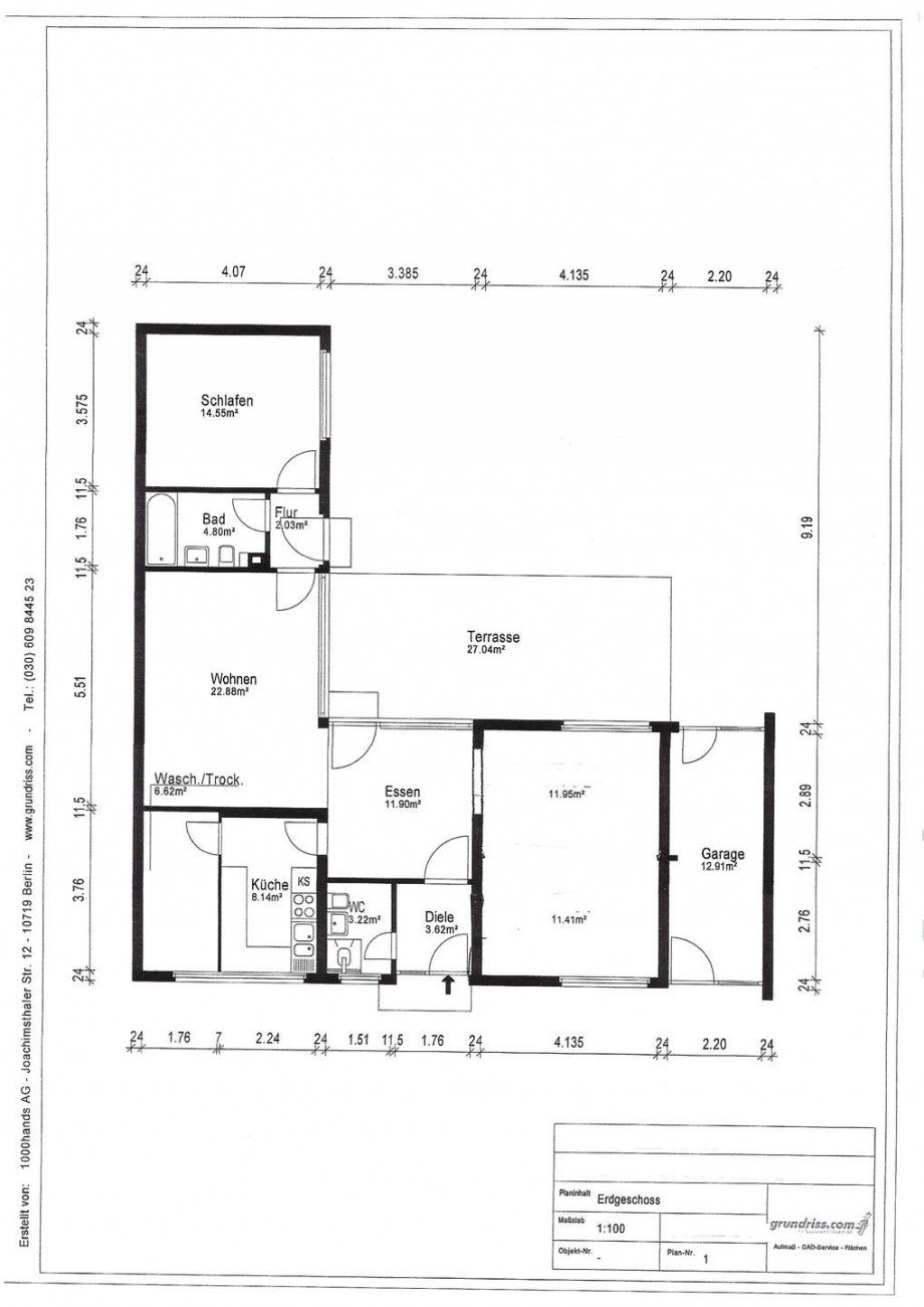 Grundriss Bungalow Kaarst