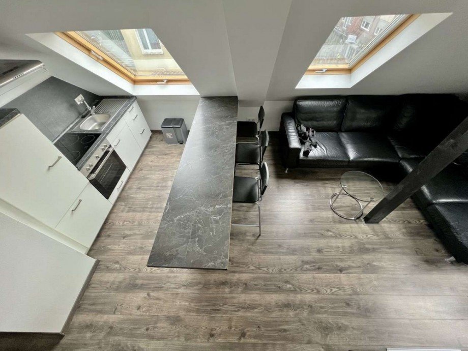 Wohnzimmer Dachgeschosswohnung Viersen