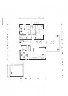 Grundriss Erdgeschoss Freistehender Bungalow mit zus�tzlichem Grundst�ck