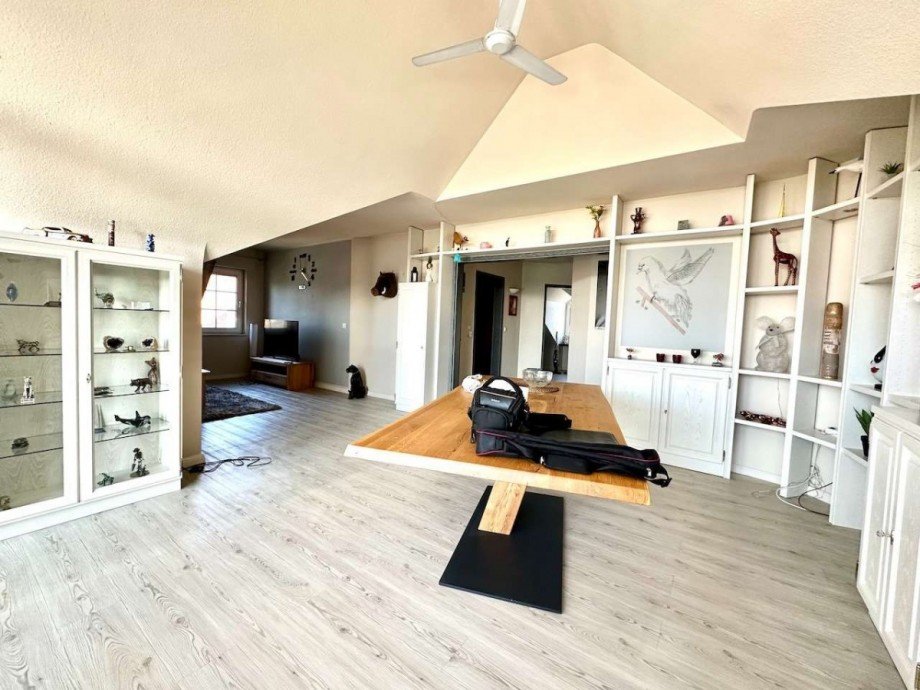 Wohnzimmer Dachgeschosswohnung Neuss