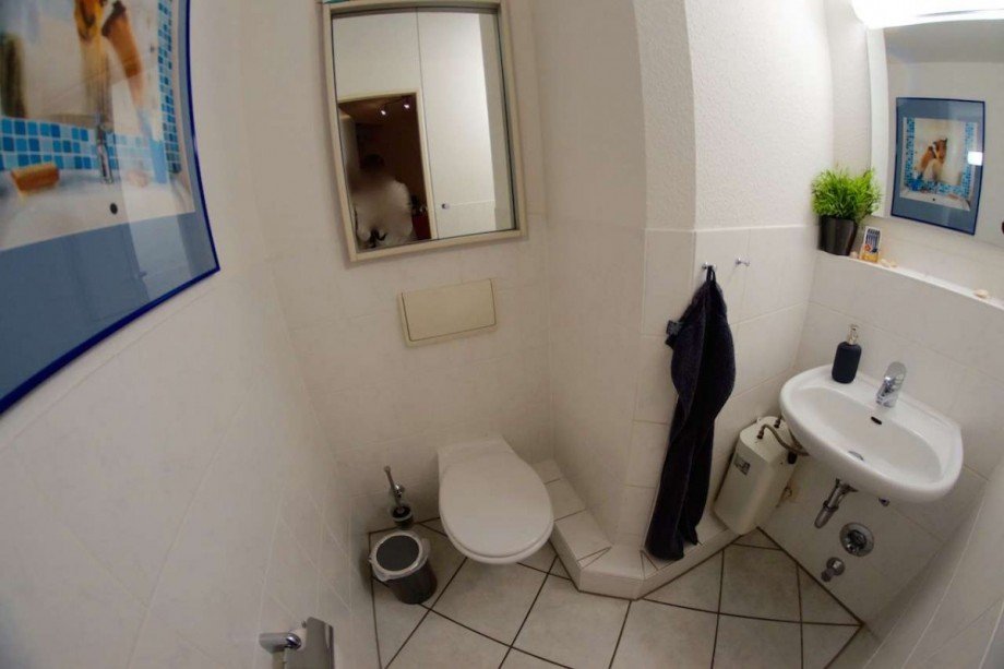 G�ste WC Maisonettewohnung Neuss