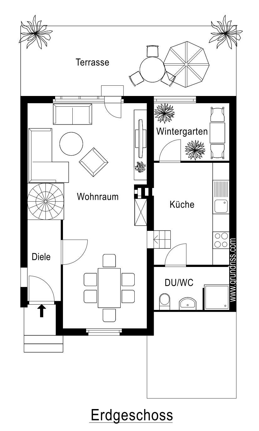 Erdgeschoss Reiheneckhaus Neuss