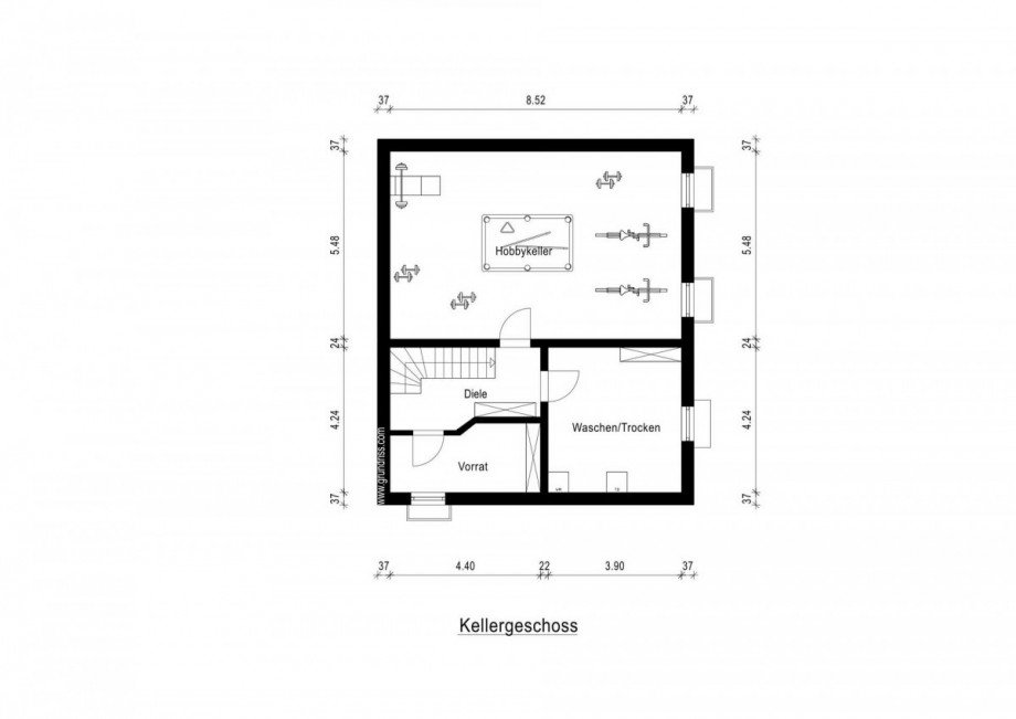 Grundriss Keller Einfamilienhaus Dormagen