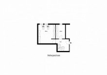 Grundriss Souterain Moderne 4 Zimmerwohnung mit Garten und Garage