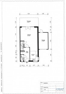 Grundriss Erdgeschoss Energiesparen in moderner Doppelhaush�lfte