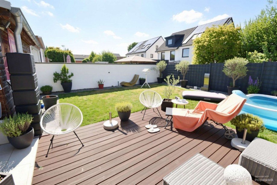Garten Doppelhaush�lfte Neuss