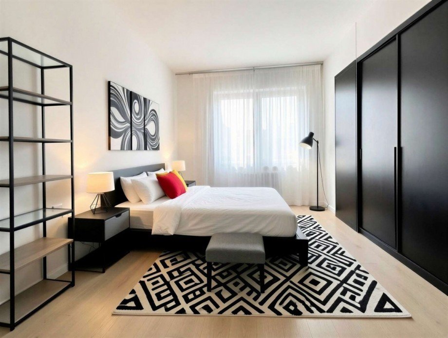 Schlafzimmer - (KI generiert) Wohnung D�sseldorf