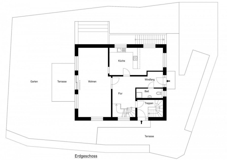 Grundriss Erdgeschoss Einfamilienhaus Neuss