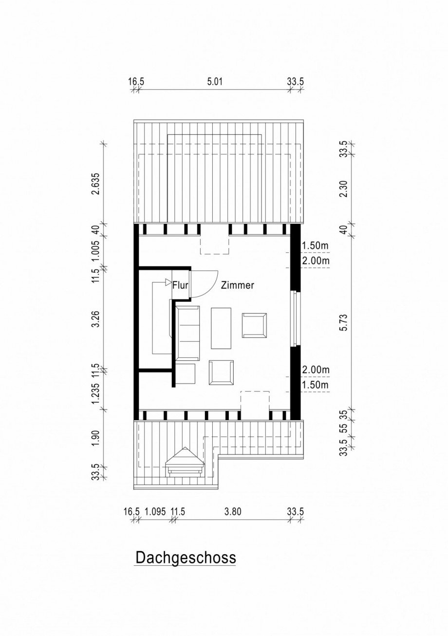 Grundriss Dachgeschoss Doppelhaush�lfte Neuss