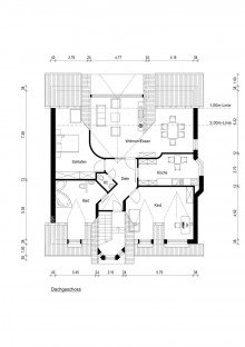 Grundriss Gro�e Dachgeschosswohnung in beliebter Wohnlage