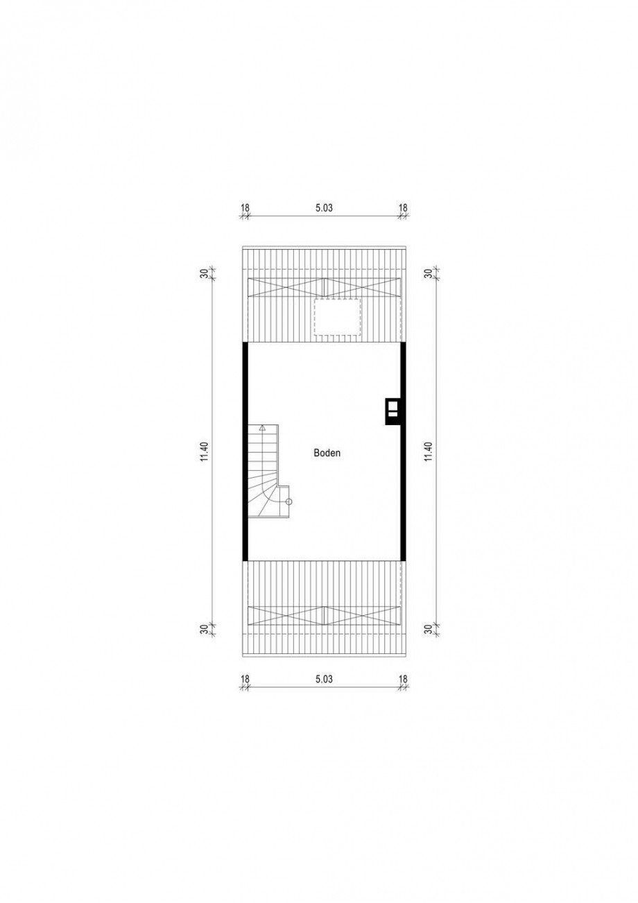 Grundriss Dachstudio Reihenhaus Neuss