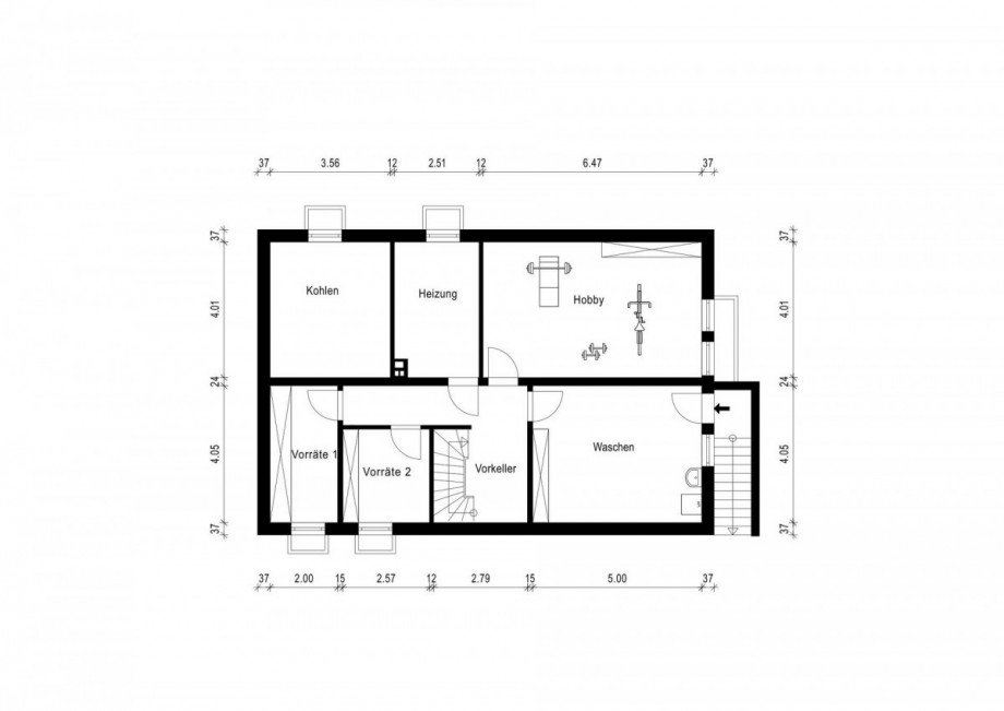 Grundriss Keller Einfamilienhaus Bedburg