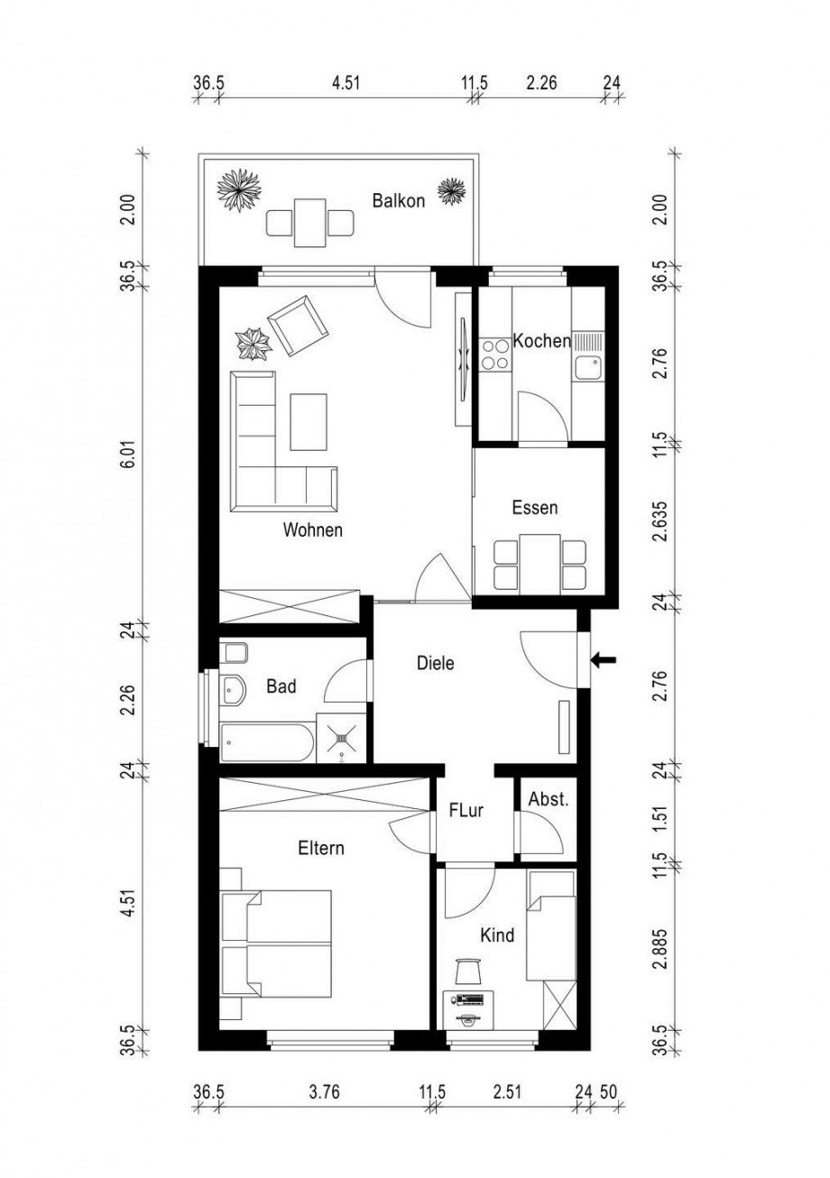 Grundriss Wohnung Kaarst
