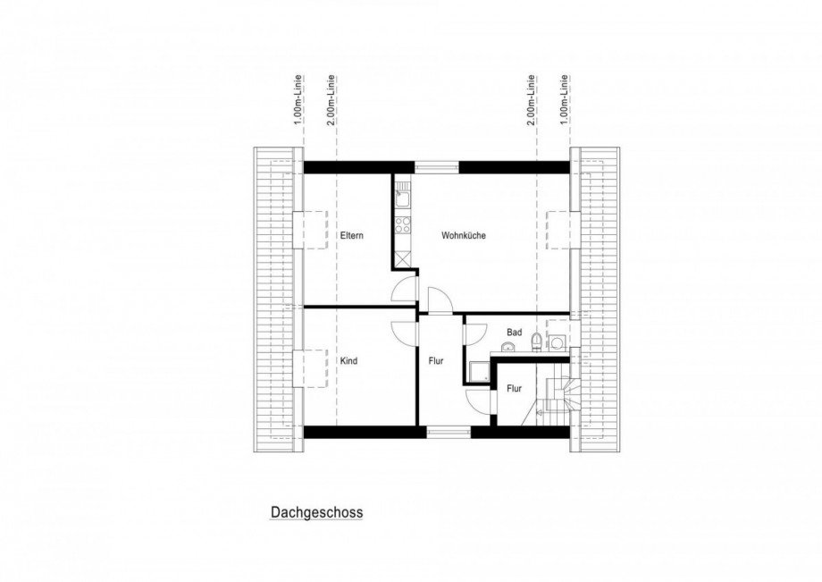 Grundriss Dachgeschoss Einfamilienhaus Neuss
